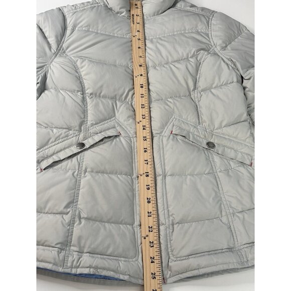 Woolrich Women’s Small Duck Down Puffer Jacket Full Zip Light Gray Frost - Picture 11 of 16
